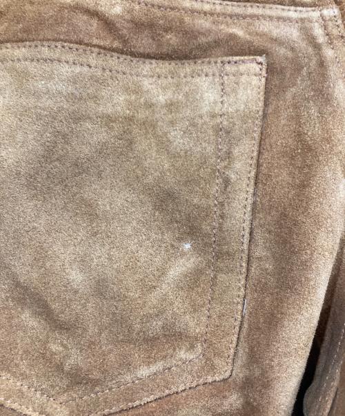 OLD GAP（オールドギャップ）OLD GAP (オールドギャップ) STRAIGHT GRAIN BOOT CUT/スエードレザーブーツカットパンツ ブラウン サイズ:W31×L30の古着・服飾アイテム