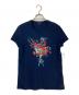 BROOKS BROTHERS（ブルックスブラザーズ）の古着「フラワー刺繍Tシャツ」｜ネイビー