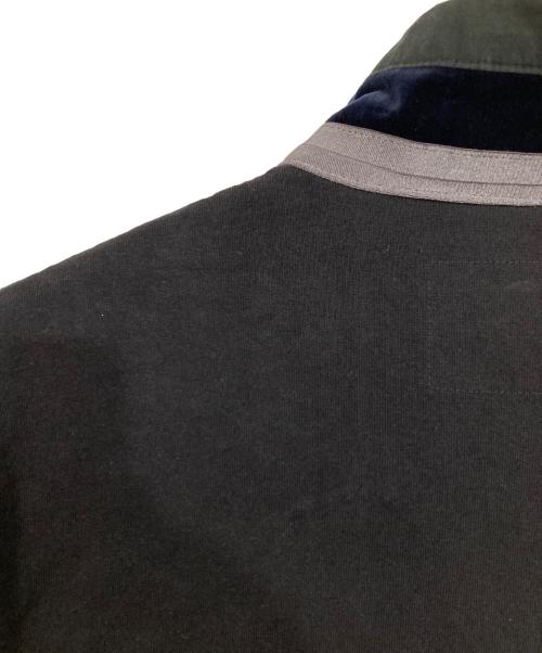 sacai（サカイ）sacai (サカイ) 切り替えハイネックポロシャツ ブラック サイズ:1の古着・服飾アイテム