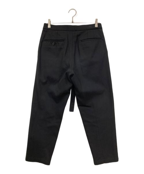 MARKAWARE（マーカウェア）MARKAWARE (マーカウェア) ベルト付トラウザーズパンツ ブラック サイズ:１の古着・服飾アイテム