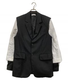 A.A.R ヨウジヤマモト ダーバン レザージャケット ブラック フリーサイズ A.A.R ヨウジヤマモト ダーバン レザージャケット ブラック