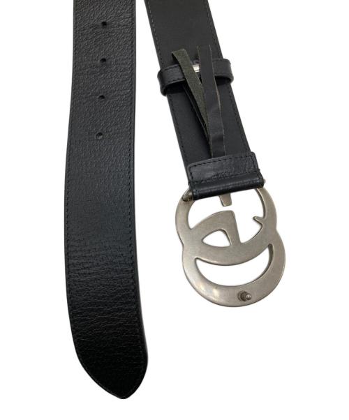 GUCCI（グッチ）GUCCI (グッチ) GGマーモントレザーベルト ブラック サイズ:85・34の古着・服飾アイテム