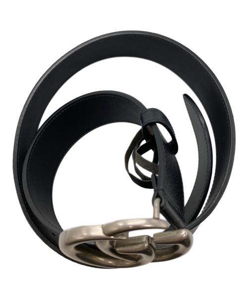 GUCCI（グッチ）GUCCI (グッチ) GGマーモントレザーベルト ブラック サイズ:85・34の古着・服飾アイテム