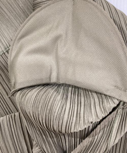 PLEATS PLEASE（プリーツプリーズ）PLEATS PLEASE (プリーツプリーズ) プリーツダブルジャケット グリーン サイズ:3の古着・服飾アイテム