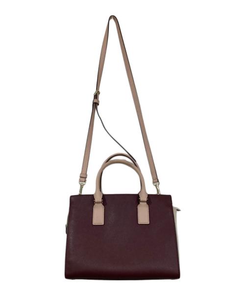 Kate Spade（ケイトスペード）Kate Spade (ケイトスペード) キャメロンストリート 2wayバッグ アイボリー×パープルの古着・服飾アイテム