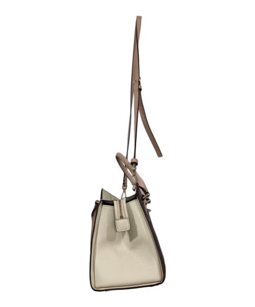 Kate Spade（ケイトスペード）Kate Spade (ケイトスペード) キャメロンストリート 2wayバッグ アイボリー×パープルの古着・服飾アイテム