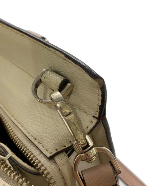 Kate Spade（ケイトスペード）Kate Spade (ケイトスペード) キャメロンストリート 2wayバッグ アイボリー×パープルの古着・服飾アイテム