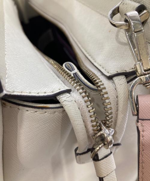 Kate Spade（ケイトスペード）Kate Spade (ケイトスペード) キャメロンストリート 2wayバッグ アイボリー×パープルの古着・服飾アイテム