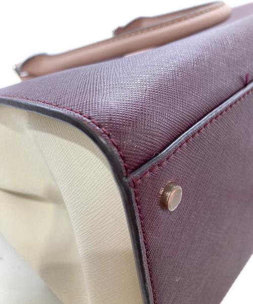 Kate Spade（ケイトスペード）Kate Spade (ケイトスペード) キャメロンストリート 2wayバッグ アイボリー×パープルの古着・服飾アイテム