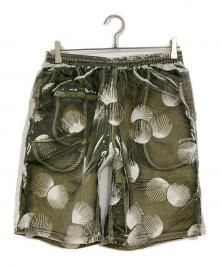 GOODENOUGH（グッドイナフ）の古着「貝殻プリントハーフパンツ」｜グリーン