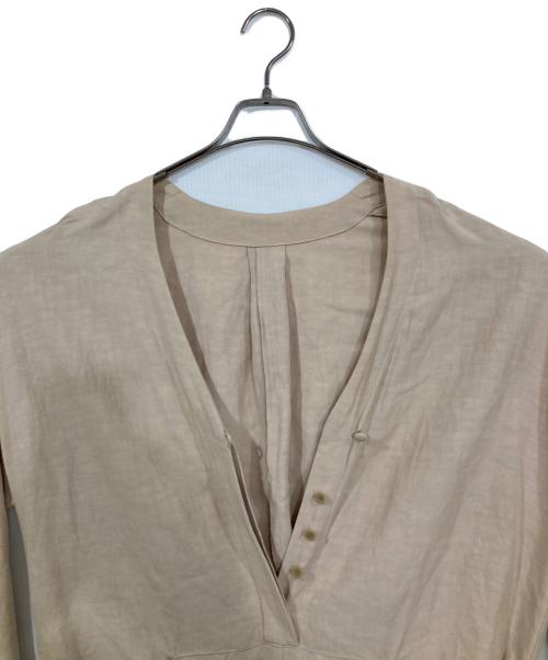 journal standard luxe（ジャーナルスタンダード ラックス）JOURNAL STANDARD LUXE (ジャーナルスタンダード ラックス) ポプリンワッシャーオールインワン ベージュ サイズ:-の古着・服飾アイテム