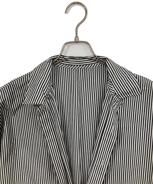 journal standard luxe（ジャーナルスタンダード ラックス）JOURNAL STANDARD LUXE (ジャーナルスタンダード ラックス) ストライプオールインワン ホワイト サイズ:FREEの古着・服飾アイテム