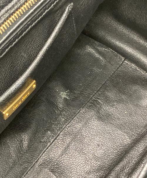 MIU MIU（ミュウミュウ）MIU MIU (ミュウミュウ) デニムバイカー ハンドバッグ インディゴの古着・服飾アイテム