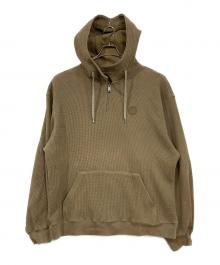 ADER error（アーダーエラー）の古着「ロゴパッチドローストリングパーカー」｜ベージュ