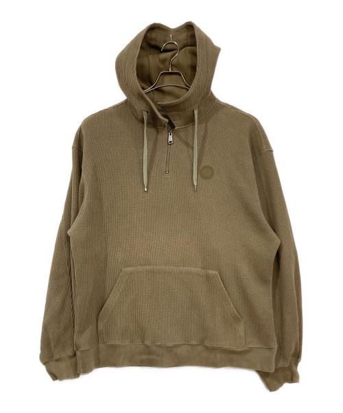 ADER error（アーダーエラー）ADER error (アーダーエラー) ロゴパッチドローストリングパーカー ベージュ サイズ:A3の古着・服飾アイテム