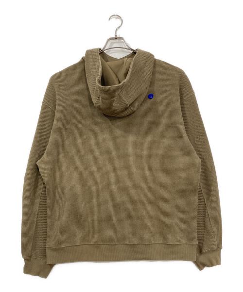 ADER error（アーダーエラー）ADER error (アーダーエラー) ロゴパッチドローストリングパーカー ベージュ サイズ:A3の古着・服飾アイテム