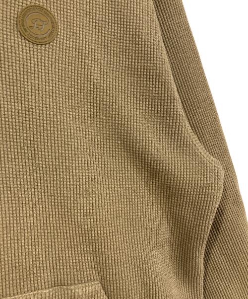 ADER error（アーダーエラー）ADER error (アーダーエラー) ロゴパッチドローストリングパーカー ベージュ サイズ:A3の古着・服飾アイテム