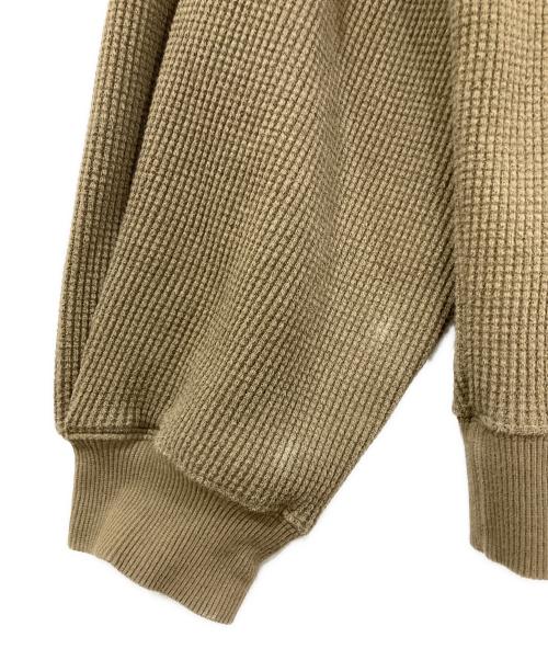 ADER error（アーダーエラー）ADER error (アーダーエラー) ロゴパッチドローストリングパーカー ベージュ サイズ:A3の古着・服飾アイテム