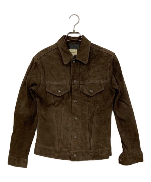 JOHNBULL（ジョンブル）JOHNBULL (ジョンブル) スウェードレザートラッカージャケット ブラウン サイズ:38の古着・服飾アイテム