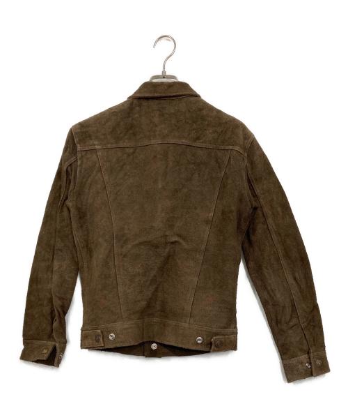 JOHNBULL（ジョンブル）JOHNBULL (ジョンブル) スウェードレザートラッカージャケット ブラウン サイズ:38の古着・服飾アイテム