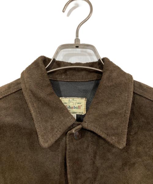 JOHNBULL（ジョンブル）JOHNBULL (ジョンブル) スウェードレザートラッカージャケット ブラウン サイズ:38の古着・服飾アイテム