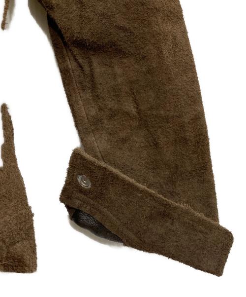 JOHNBULL（ジョンブル）JOHNBULL (ジョンブル) スウェードレザートラッカージャケット ブラウン サイズ:38の古着・服飾アイテム