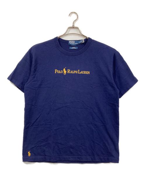 POLO RALPH LAUREN（ポロ・ラルフローレン）POLO RALPH LAUREN (ポロ・ラルフローレン) BEAMS (ビームス) 別注 Gold Logo T-Shirt ネイビー サイズ:Sの古着・服飾アイテム