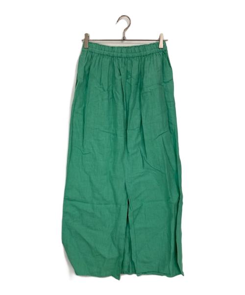 IENA（イエナ）IENA (イエナ) リネントラペーズイージースカート グリーン サイズ:36の古着・服飾アイテム
