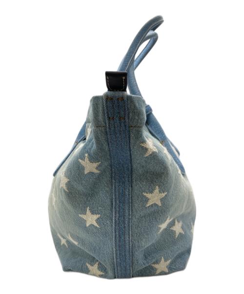 POLO RALPH LAUREN（ポロ・ラルフローレン）POLO RALPH LAUREN (ポロ・ラルフローレン) フラッグデニムミディアム Bellportトート ブルーの古着・服飾アイテム