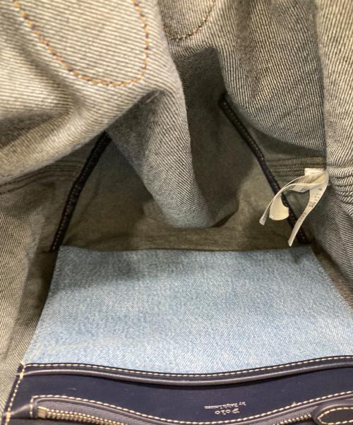 POLO RALPH LAUREN（ポロ・ラルフローレン）POLO RALPH LAUREN (ポロ・ラルフローレン) フラッグデニムミディアム Bellportトート ブルーの古着・服飾アイテム