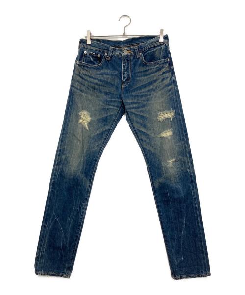 SOPHNET.（ソフネット）SOPHNET. (ソフネット) Ｘ-146ダメージデニムパンツ インディゴ サイズ:31の古着・服飾アイテム
