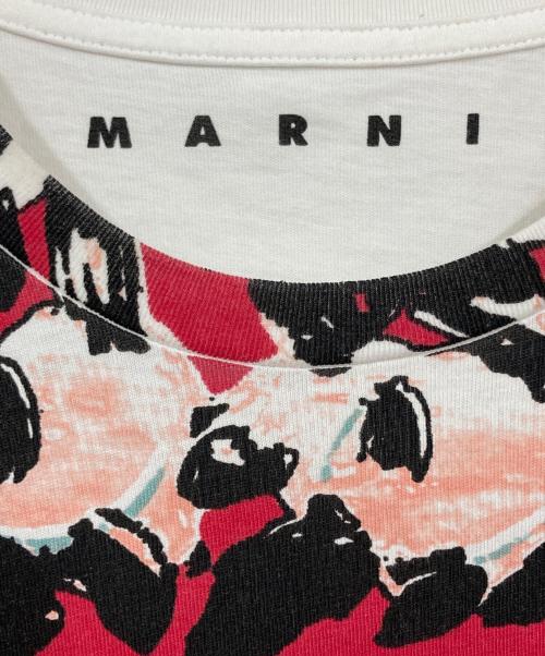 MARNI（マルニ）MARNI (マルニ) フロントプリントＴシャツ レッド サイズ:48の古着・服飾アイテム