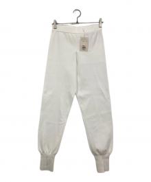 LE PHIL（ル フィル）の古着「ヴィスニットパンツ」｜ホワイト