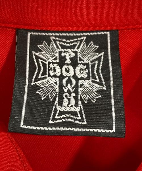 DOG TOWN（ドッグ タウン）DOG TOWN (ドッグ タウン) ファイヤーパターンシャツ レッド×ブラック サイズ:XLの古着・服飾アイテム