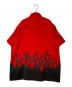 DOG TOWN (ドッグ タウン) ファイヤーパターンシャツ レッド×ブラック サイズ:XL：6000円