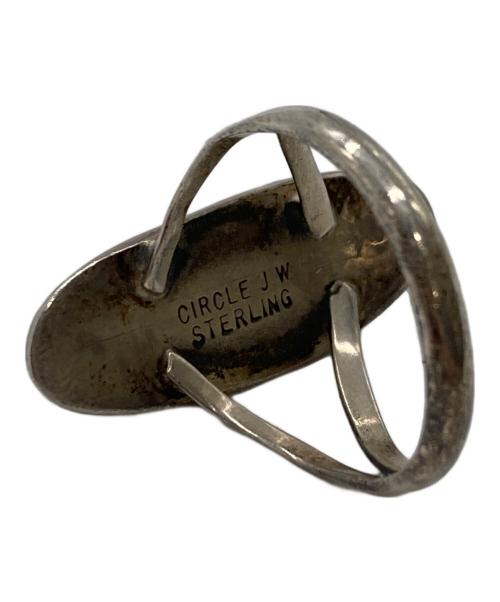 CIRCLE JW（-）CIRCLE JW (-) ターコイズリング シルバー×ブルー サイズ:ーの古着・服飾アイテム