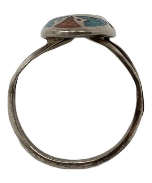 CIRCLE JW（-）CIRCLE JW (-) ターコイズリング シルバー×ブルー サイズ:ーの古着・服飾アイテム