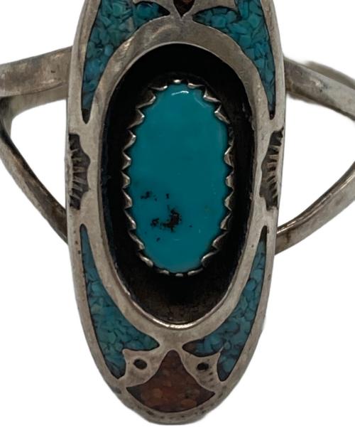 CIRCLE JW（-）CIRCLE JW (-) ターコイズリング シルバー×ブルー サイズ:ーの古着・服飾アイテム