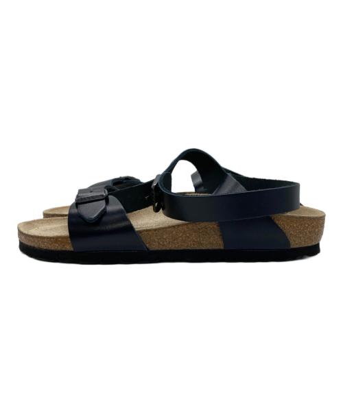 BIRKENSTOCK（ビルケンシュトック）BIRKENSTOCK (ビルケンシュトック) アンクルストラップサンダル ネイビー サイズ:24cmの古着・服飾アイテム