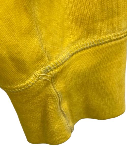 DSQUARED2（ディースクエアード）DSQUARED2 (ディースクエアード) ロゴ 裏起毛 スウェットプルオーバーパーカー イエロー サイズ:XLの古着・服飾アイテム