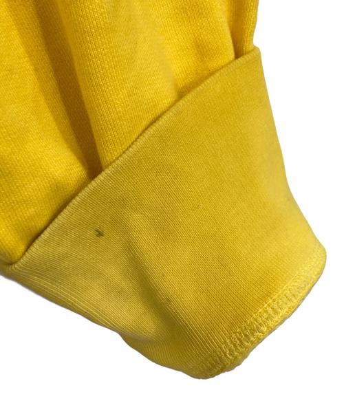 DSQUARED2（ディースクエアード）DSQUARED2 (ディースクエアード) ロゴ 裏起毛 スウェットプルオーバーパーカー イエロー サイズ:XLの古着・服飾アイテム