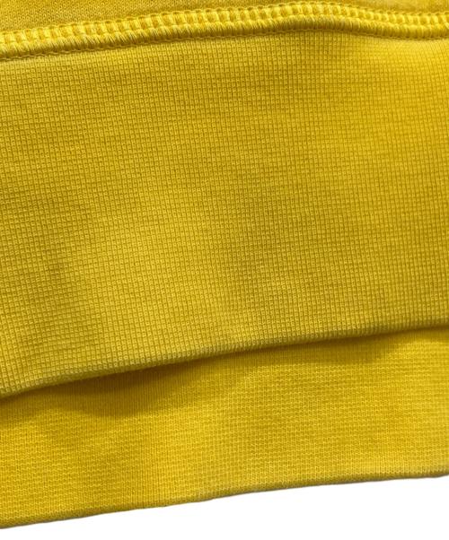 DSQUARED2（ディースクエアード）DSQUARED2 (ディースクエアード) ロゴ 裏起毛 スウェットプルオーバーパーカー イエロー サイズ:XLの古着・服飾アイテム