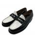 G.H.BASS（ジーエイチバス）の古着「LARSON MOC PENNY LOAFER」｜ブラック×ホワイト