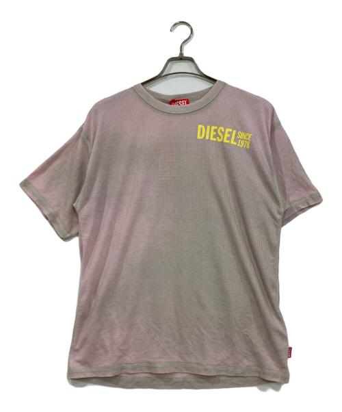 DIESEL（ディーゼル）DIESEL (ディーゼル) T-Burnxt Tee/Tシャツ ピンク サイズ:Sの古着・服飾アイテム
