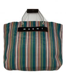 MARNI（マルニ）の古着「MARNI MARKET STRIPE BAG」｜グリーン