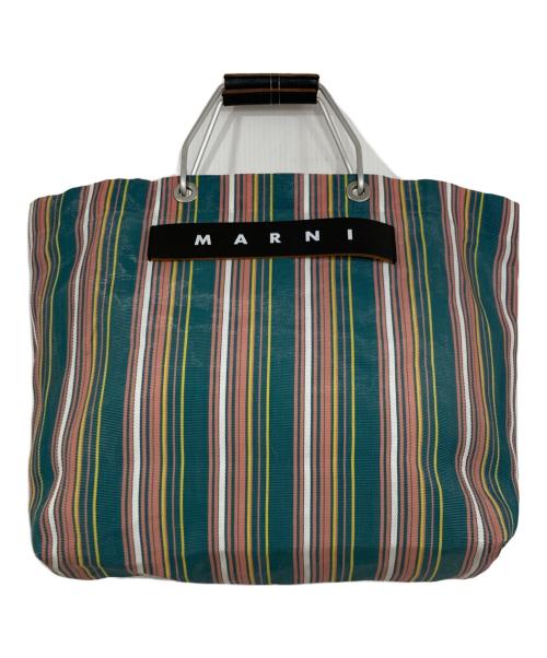 MARNI（マルニ）MARNI (マルニ) MARNI MARKET STRIPE BAG グリーンの古着・服飾アイテム