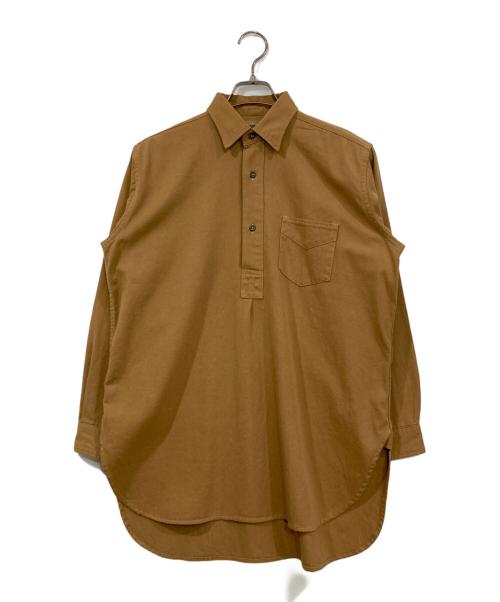 NOWOS（ノーウォス）nowos (ノーウォス) チノプルオーバーシャツ ブラウン サイズ:FREEの古着・服飾アイテム