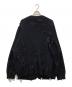 Danke schon (ダンケ シェーン) PREMIUM COTTON OVERSIZE DAMAGE KNIT CARDIGAN( ブラック サイズ:FREE：5000円