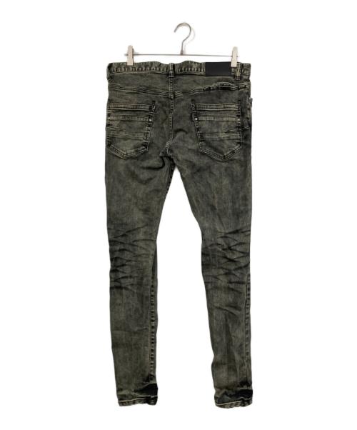 TORNADO MART（トルネードマート）TORNADO MART (トルネードマート) ダークフロントスキニーデニム ブラック サイズ:LLの古着・服飾アイテム