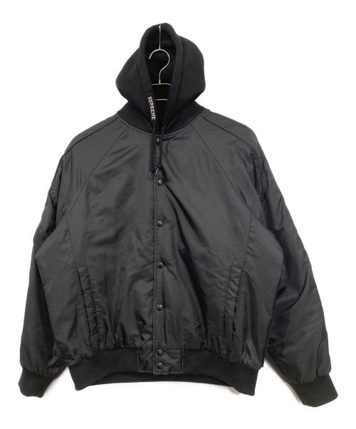 SUPREME（シュプリーム）Supreme (シュプリーム) 24ss Hooded Stadium Jacket/フーディー スタジアム ジャケット ブラック サイズ:Ⅿの古着・服飾アイテム